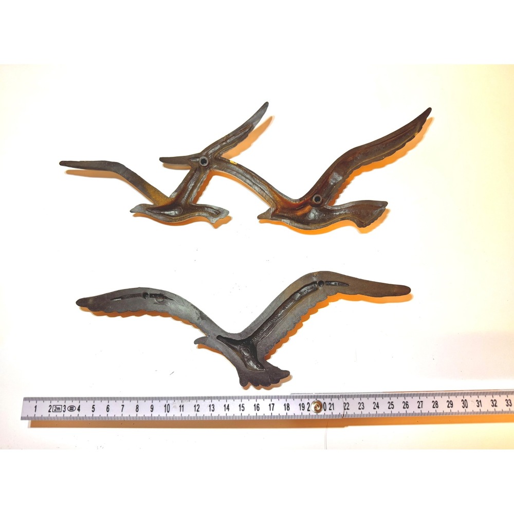 Vintage Syroco Homco Faux Wood Flying Birds Wall Decor USA MCM - Picture 3 of 7